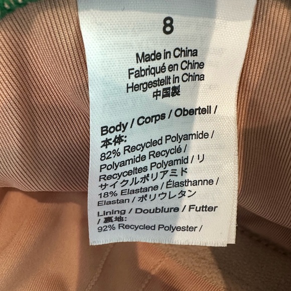 J Crew Women’s One Shoulder One-Piece Swimsuit - Green. Perfect for St. Patty’s - Picture 5 of 5